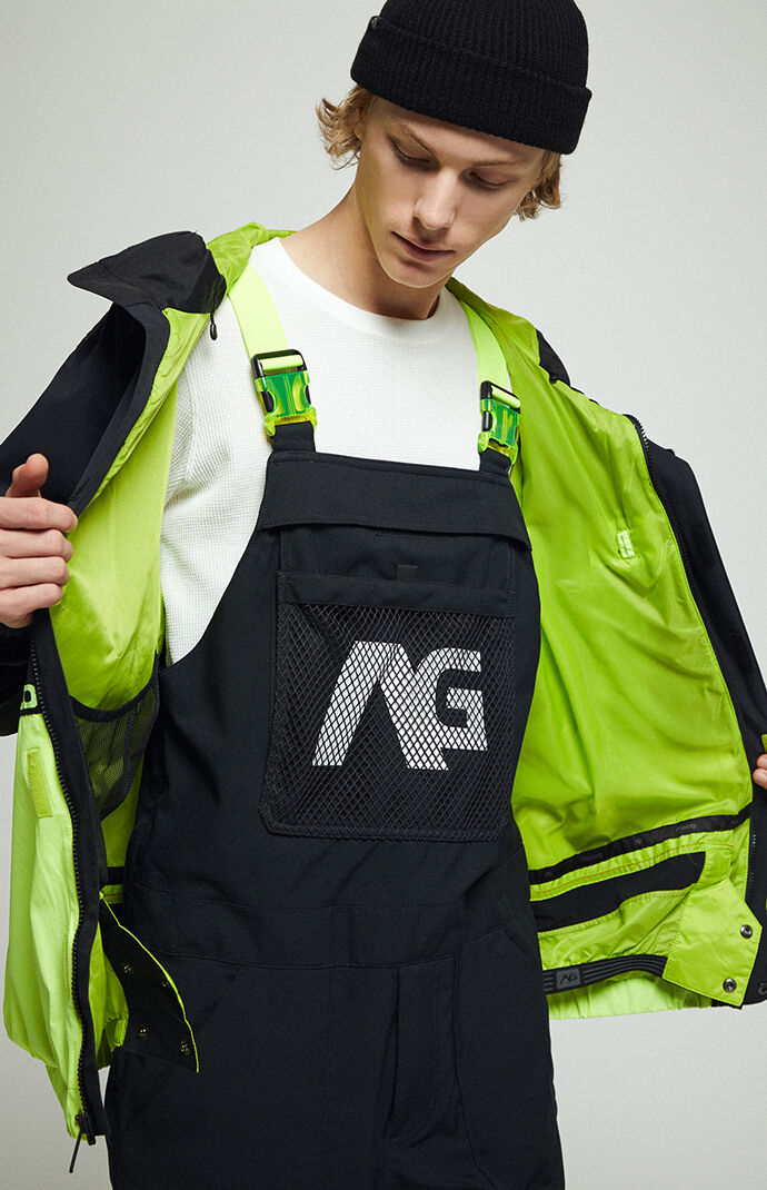 Black & Neon Blast Snow Jacket
