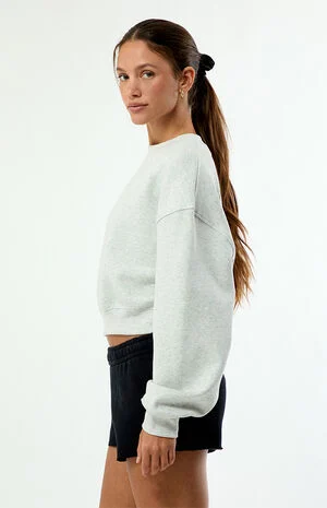 Linear Heritage Fleece Crew Neck Sweatshirt image number 3