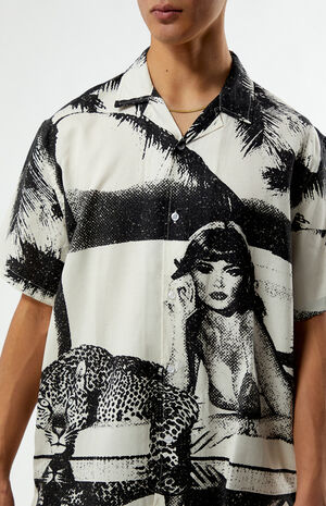 Pool Cat Linen Camp Shirt image number 4