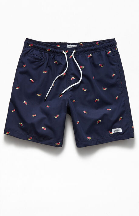 Watermelon Banana 16" Swim Trunks