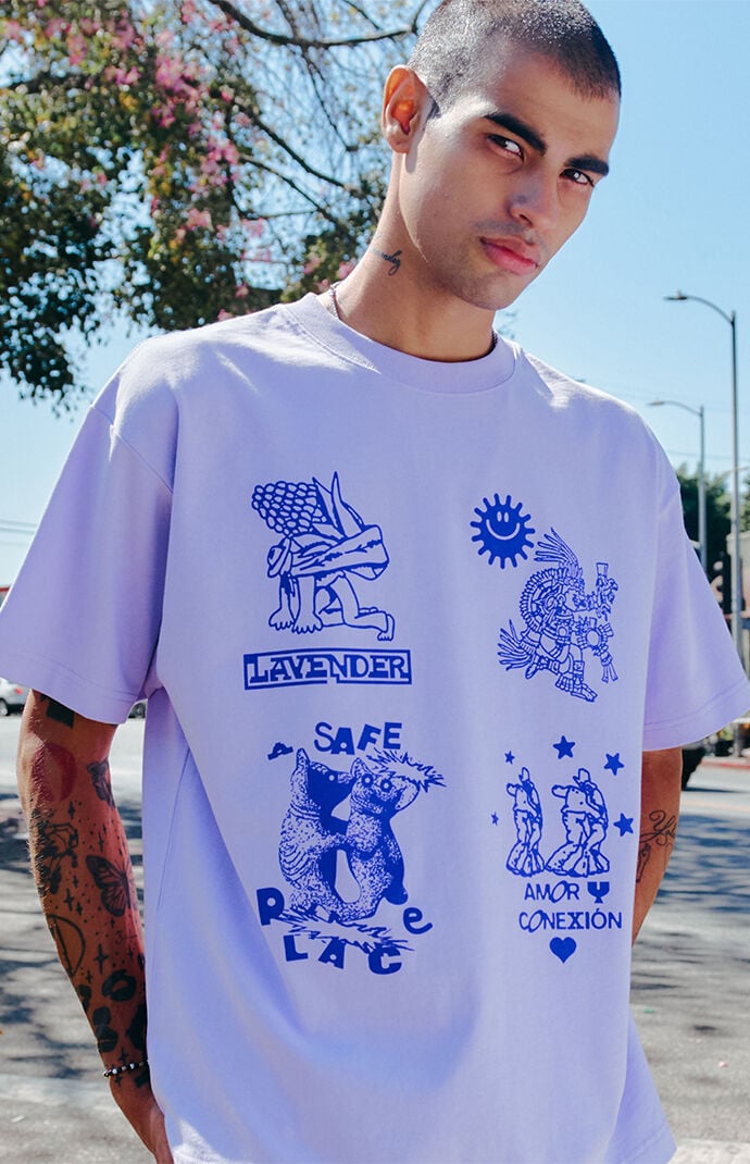LAVENDER Mosaic Love T-Shirt