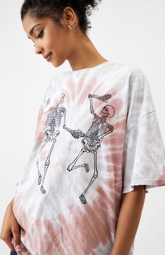 Tie-Dyed Dancing Skeletons T-Shirt