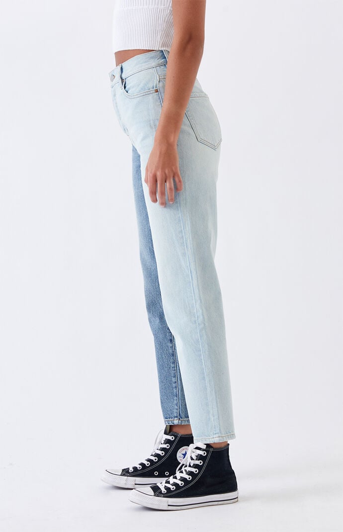 high waist straight cut jeans