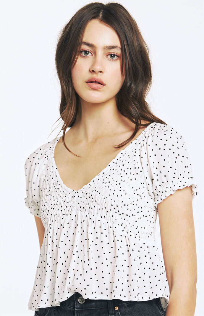 V-Neck Babydoll Top
