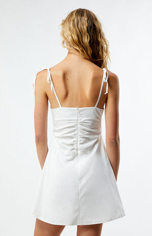 Tie Front Bow Mini Dress image number 4