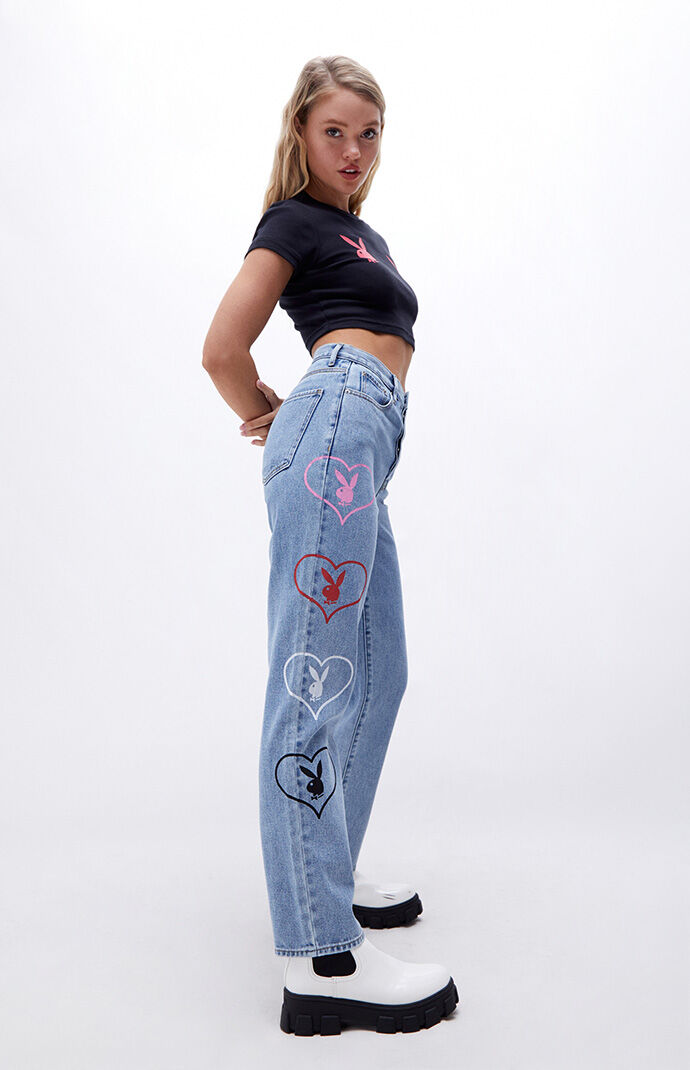 Playboy By PacSun Medium Blue Graphic 