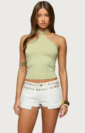 Paradiso Knit Halter Top image number 1