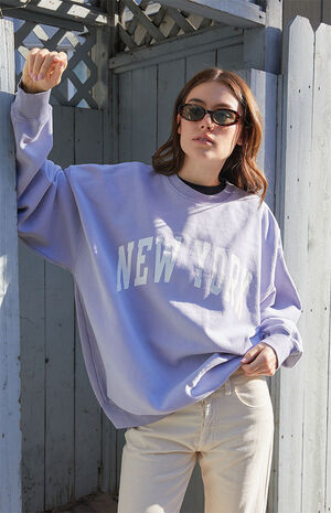Light Blue New York Crew Neck Sweatshirt image number 1