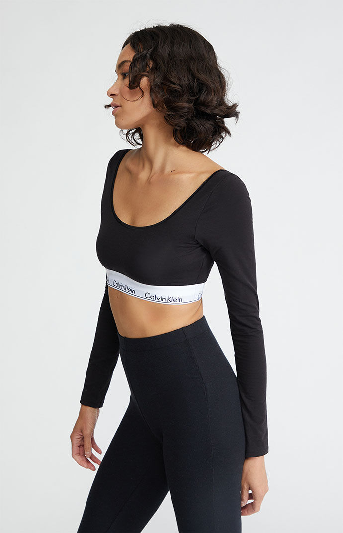 Calvin Klein Unlined Long Sleeve Bralette PacSun