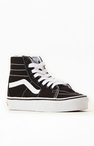 Black & White Sk8-Hi Tapered High Top Sneakers image number 1