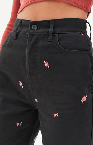 PacSun Embroidered High Leg Jeans | PacSun