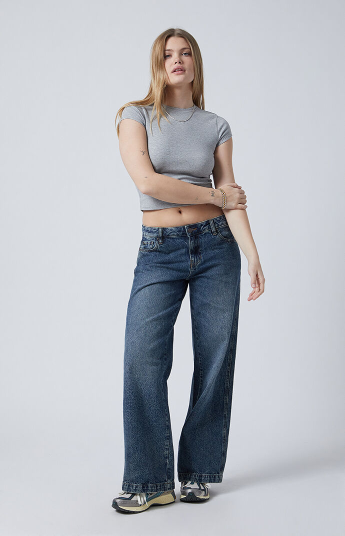 PacSun Casey Low Rise Baggy Jeans Medium Indigo | PacSun