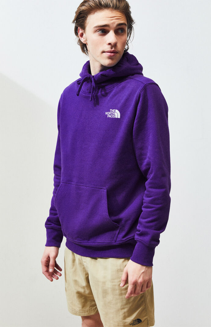 The North Face Purple Red Box Pullover Hoodie Pacsun