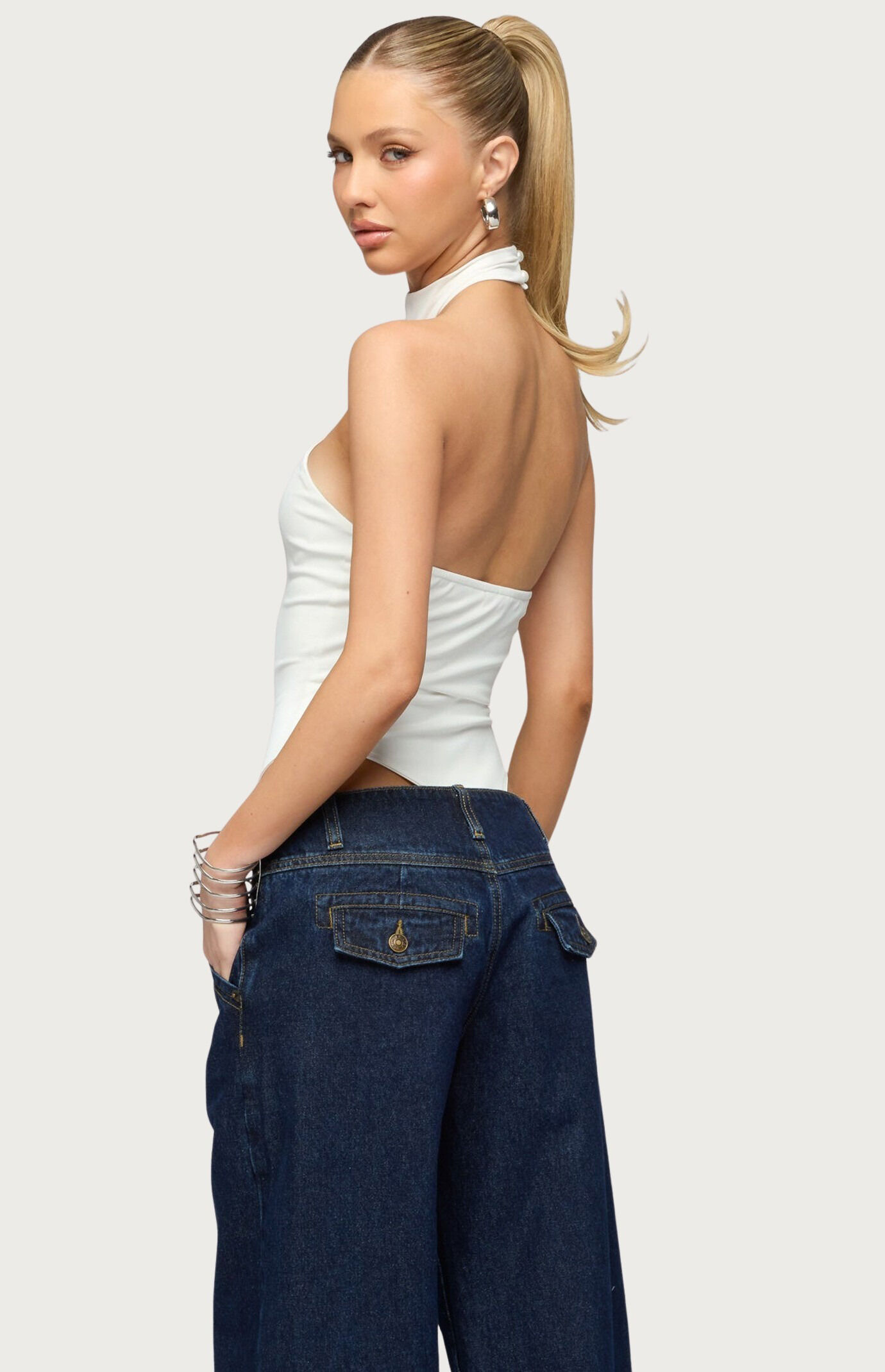 Edikted Jimana Halter Neck Bodysuit