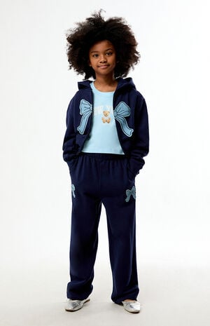 Bow Applique Full Zip Hoodie image number 4