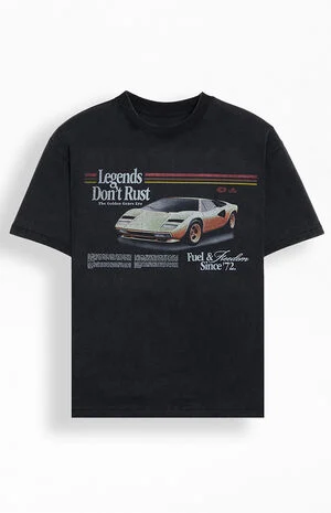 Legends Don't Rust Car T-Shirt image number 1