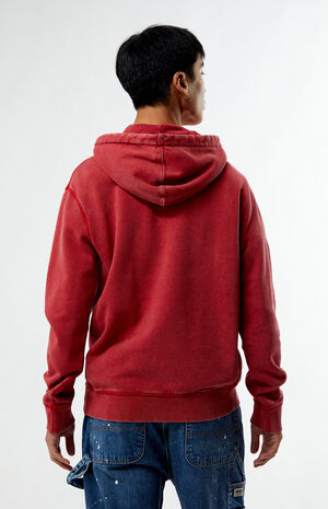 Red Half Zip Logo Hoodie image number 4