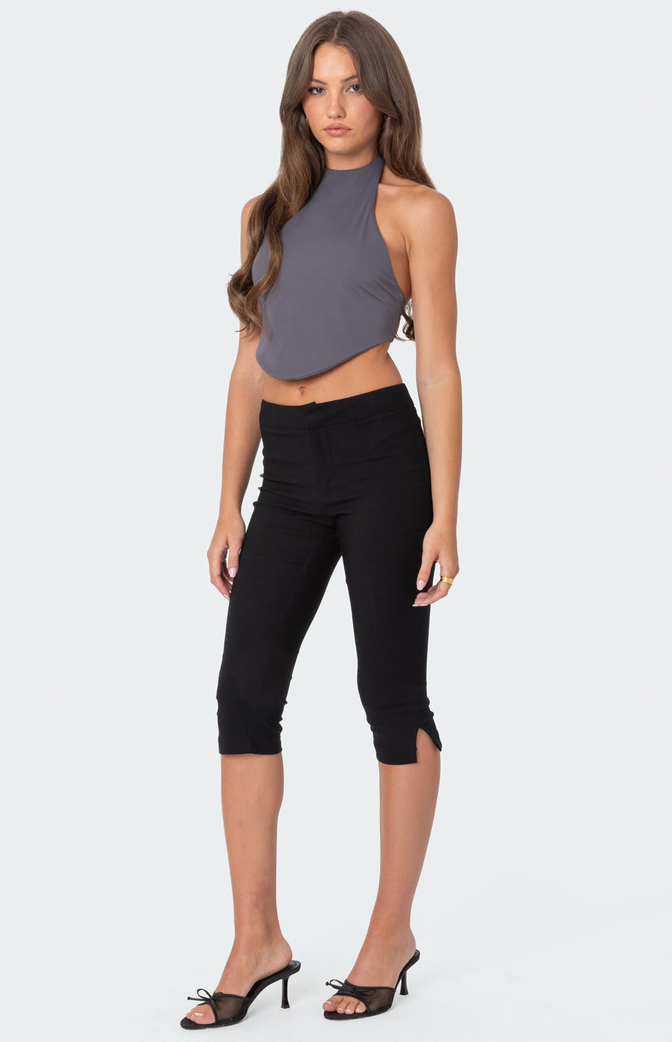 Edikted Raine Curved Halter Top