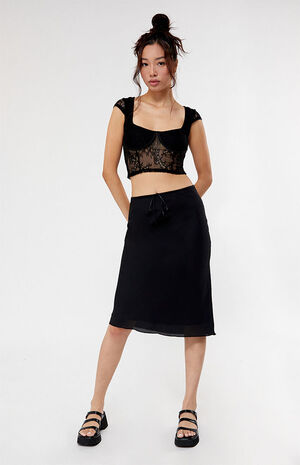 Tie Midi Skirt image number 1