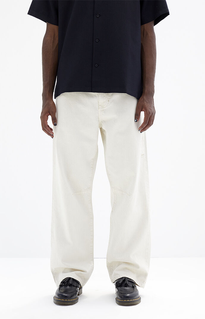 Pacsun Cream Baggy Clover Jeans | PacSun