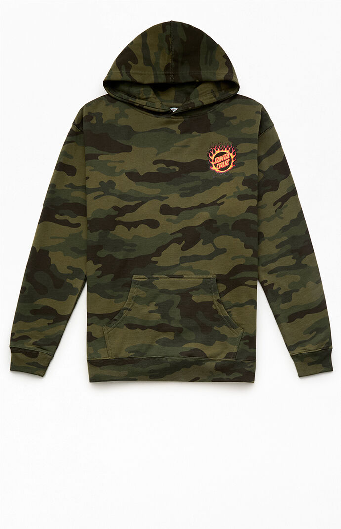 Santa Cruz Kids Camo Forging Dot Hoodie