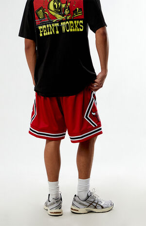 NBA Chicago Bulls Mesh Basketball Shorts image number 4
