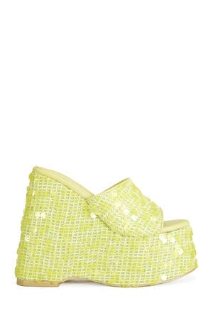 Women's Betsy Sequin Platform Wedge Sandals image number 1