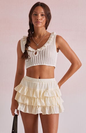 Ruffle Micro Mini Skort image number 2
