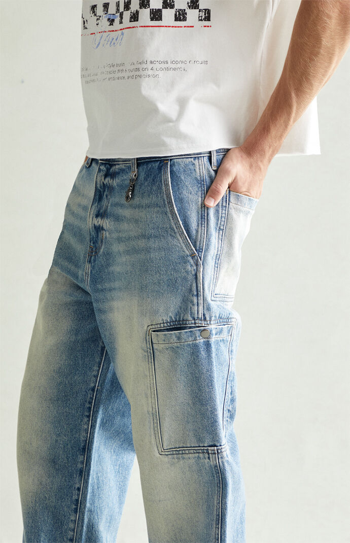 Pacsun Blake Extreme Baggy Jeans Cargo Light Blue Tint | PacSun