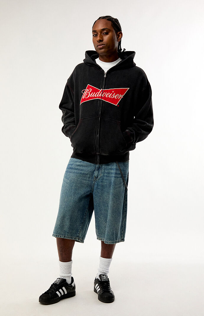 Budweiser by Pacsun Logo Zip Up Hoodie