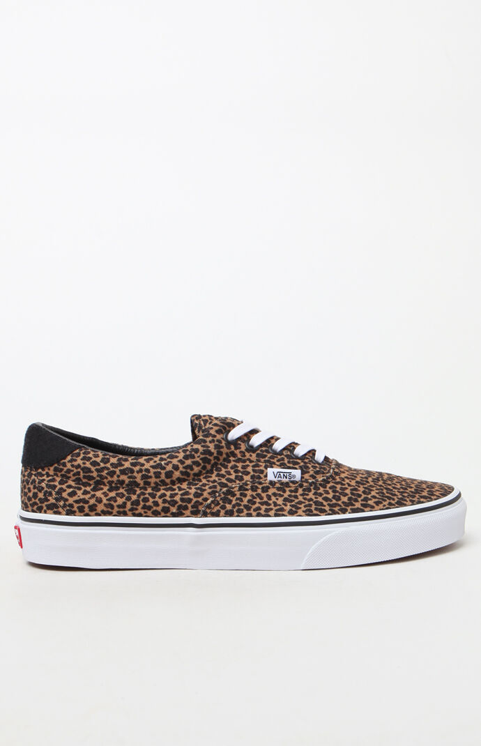 vans beige & brown era 59 mini leopard trainers vans beige & brown era 59 mini leopard trainers
