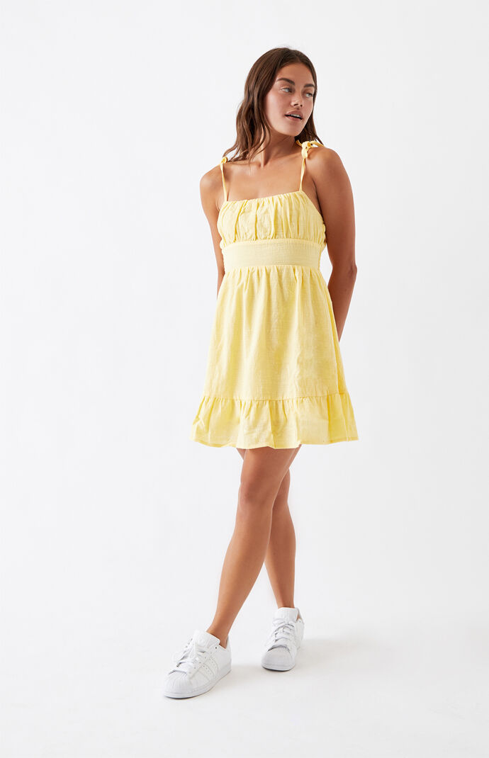 pacsun yellow dress