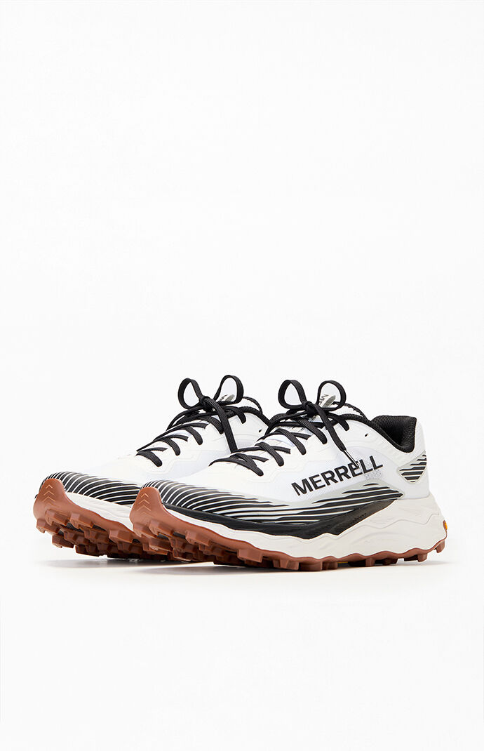 Merrell White and Black Agility Peak 6 Shoes