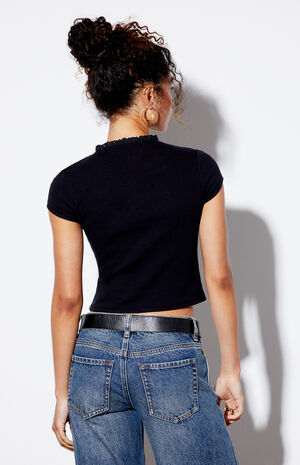 Ruffle Trim T-Shirt image number 3