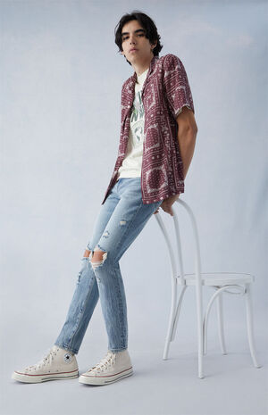 Comfort Stretch Indigo Skinny Jeans image number 5