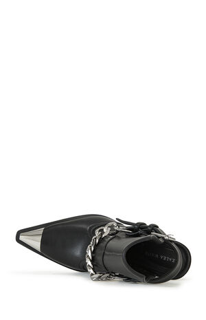 Women's Black Western Booties image number 5