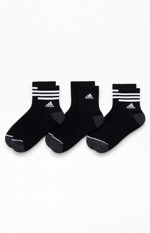 3 Pack Black High Quarter Socks image number 1