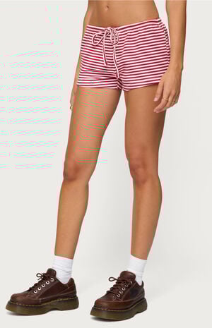 Jaine Striped Drawstring Shorts image number 2