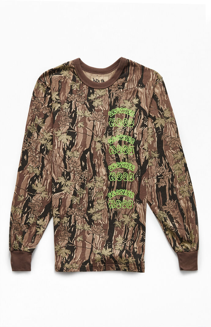 Repeat Logo Camo Long Sleeve T-Shirt