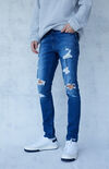 Dark Indigo Skinny Active Stretch Jeans Dark Indigo Skinny Active Stretch Jeans image number null