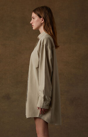 Women's Smoke Oxford Button Down Shirt image number 3