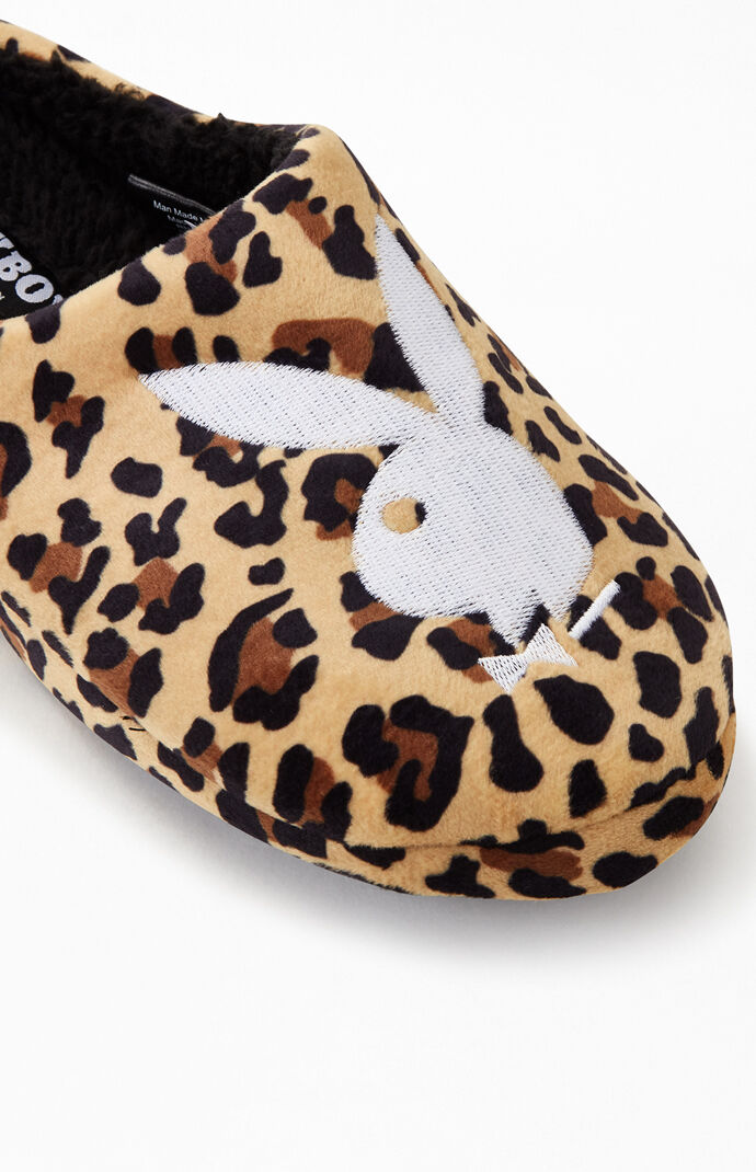 Playboy By PacSun Leopard Bunny Slippers PacSun