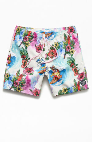 Surfing Tiki 17" Swim Trunks Surfing Tiki 17" Swim Trunks image number null