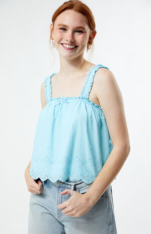 Aspyn Embroidered Tank Top image number 1