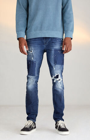 Recycled Stacked Skinny Jeans image number 1