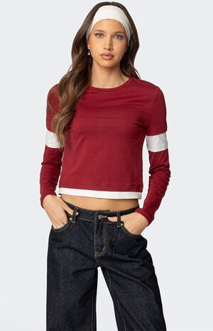 Paula Layered Long Sleeve T-Shirt image number 1