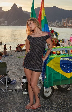 Sophia Printed Mini Dress image number 1