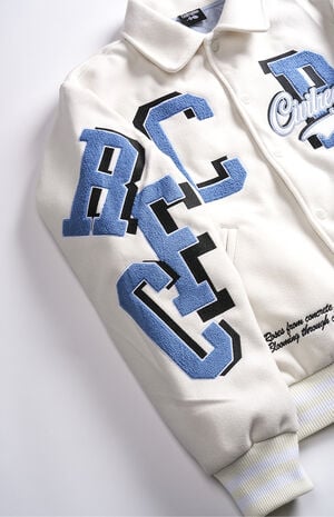 Collared Varsity Jacket Collared Varsity Jacket image number 5