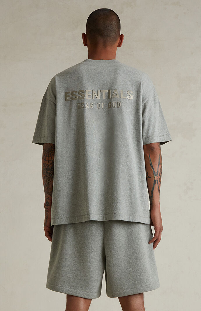 Fear of God ESSENTIALS Concrete Heather Classic T-Shirt | PacSun
