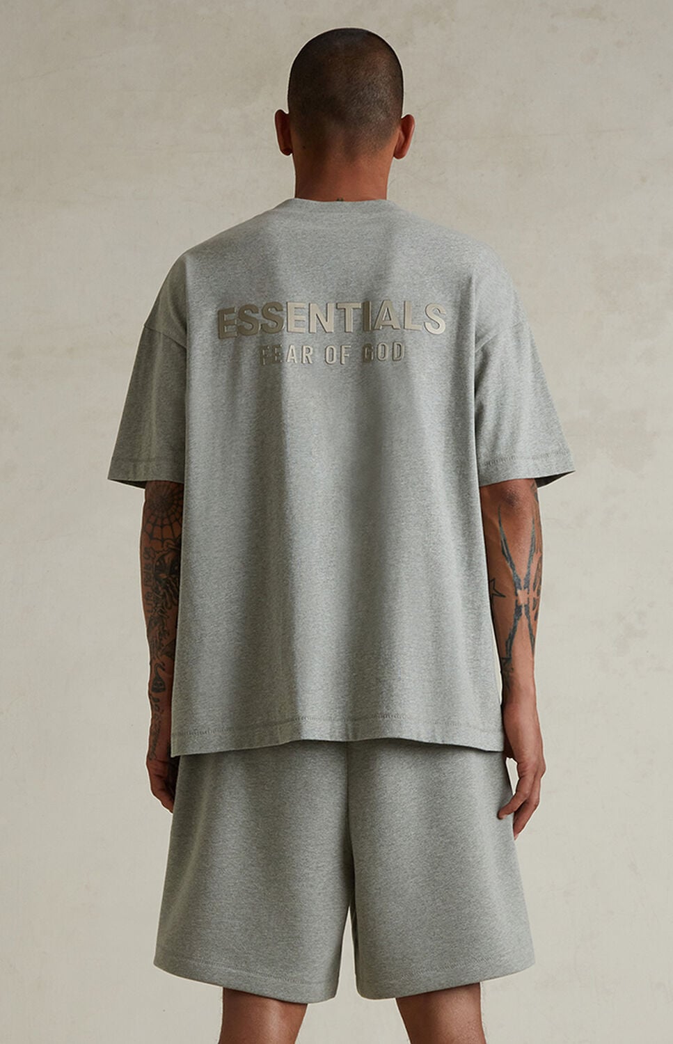 Fear of God ESSENTIALS Concrete Heather Classic T-Shirt thumbnail 4